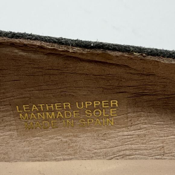 Patricia Green Feather Puff Pom Pom Flats Gray Suede Size 7 Pointed Toe Fashion - Picture 9 of 12